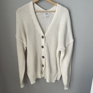 BDG Urban Outfitters Sweater Ivory Long Sleeve Button Up Women’s Size‎ Small